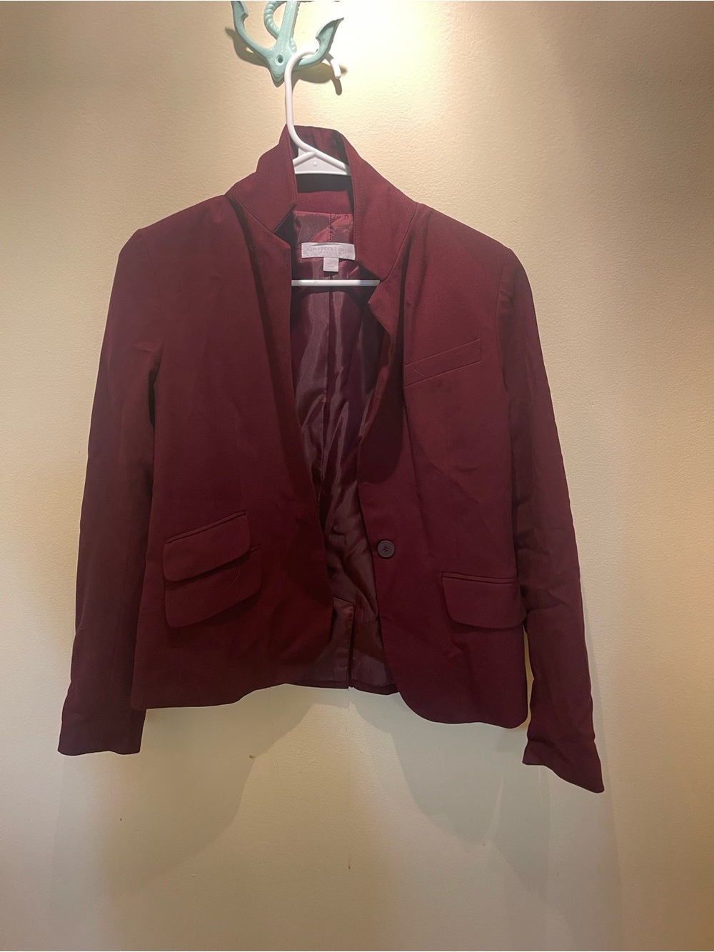 Maroon Women's Blazer Jacket